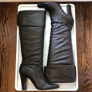 Steven By Steve Madden brown leather boots